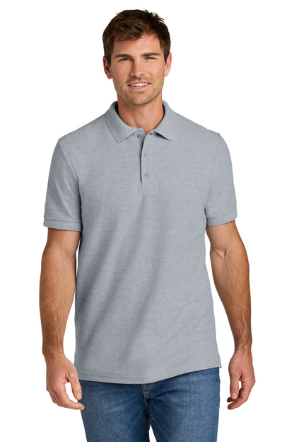 Custom Embroidered Gildan Polos/Knits in Ring Spun Sport Grey