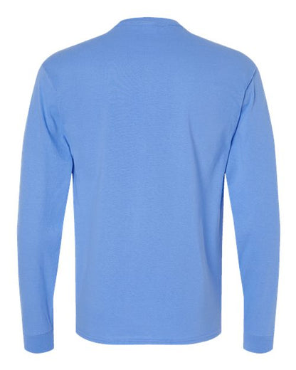 Hanes Essential-T Long Sleeve T-Shirt 5286 Carolina Blue