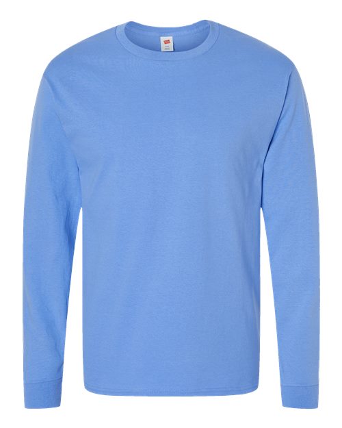 Hanes Essential-T Long Sleeve T-Shirt 5286 Carolina Blue