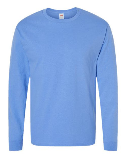 Hanes Essential-T Long Sleeve T-Shirt 5286 Carolina Blue