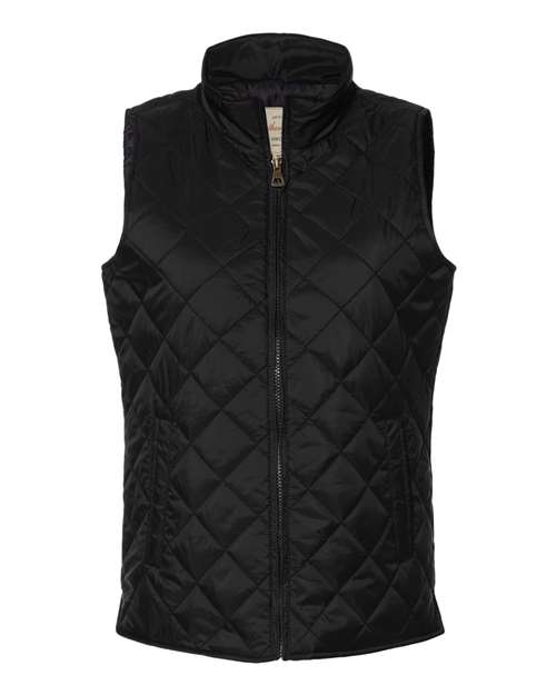 Weatherproof Women's Vintage Diamond Quilted Vest W207359 Custom Embroidered Business Logo