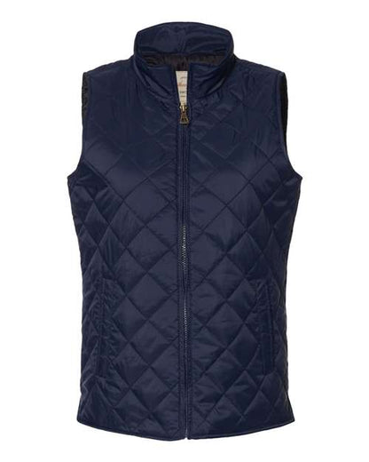 Weatherproof Women's Vintage Diamond Quilted Vest W207359 Custom Embroidered Business Logo