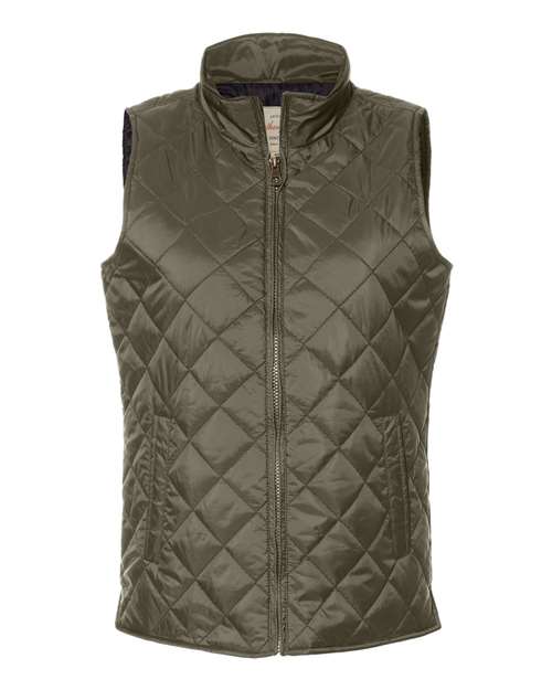 Weatherproof Women's Vintage Diamond Quilted Vest W207359 Custom Embroidered Business Logo