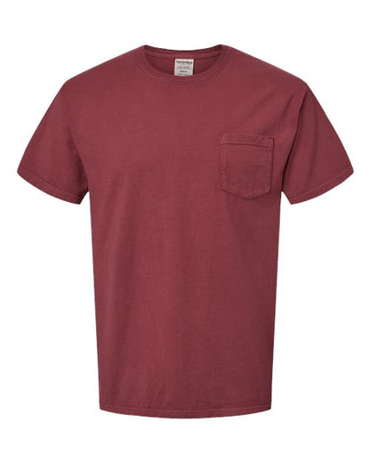 ComfortWash by Hanes Garment-Dyed Pocket T-Shirt GDH150 Cayenne