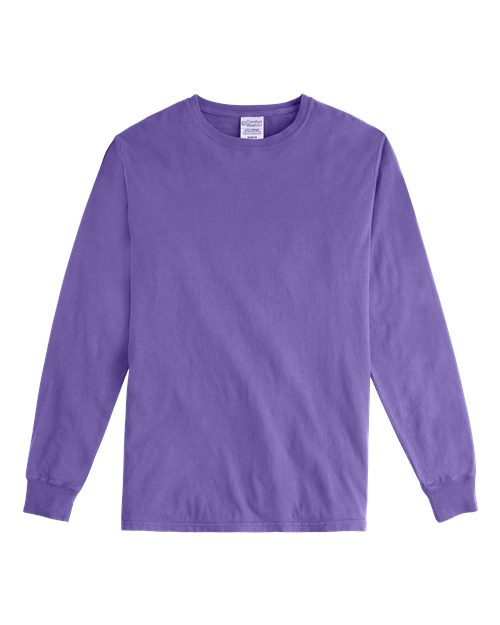 ComfortWash by Hanes Garment-Dyed Long Sleeve T-Shirt GDH200 Lavender