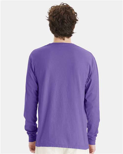 ComfortWash by Hanes Garment-Dyed Long Sleeve T-Shirt GDH200 Lavender