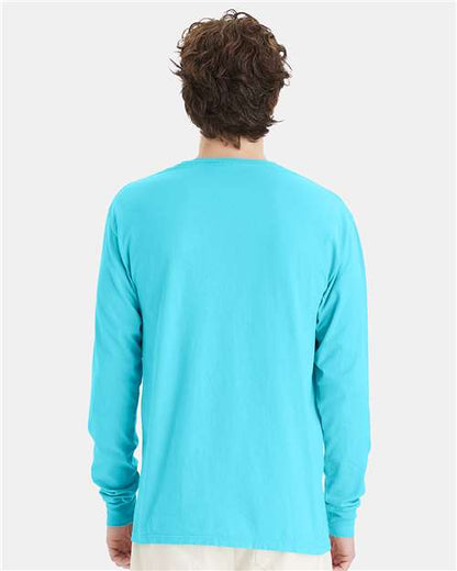 ComfortWash by Hanes Garment-Dyed Long Sleeve T-Shirt GDH200 Freshwater