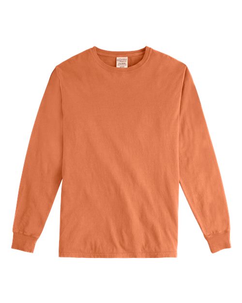 ComfortWash by Hanes Garment-Dyed Long Sleeve T-Shirt GDH200 Horizon Orange