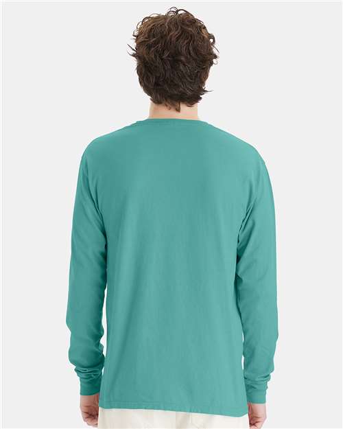 ComfortWash by Hanes Garment-Dyed Long Sleeve T-Shirt GDH200 Spanish Moss