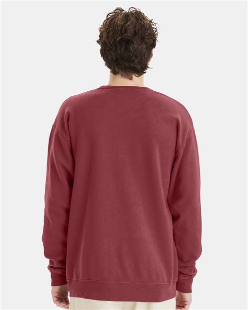 ComfortWash by Hanes Garment-Dyed Crewneck Sweatshirt GDH400 Cayenne