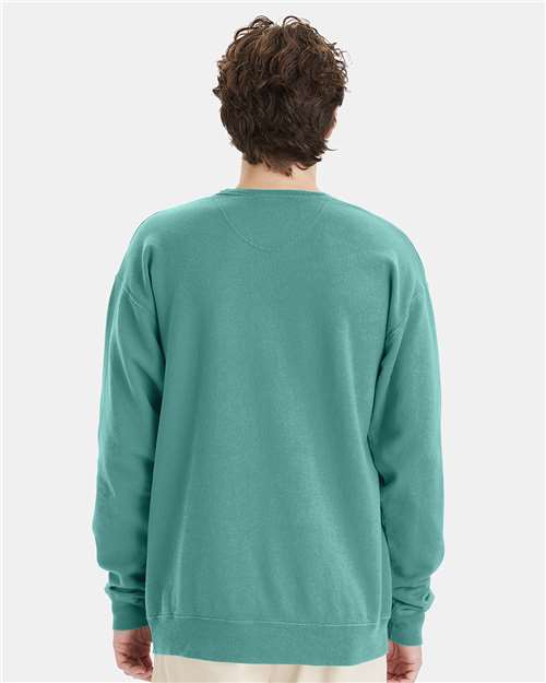 ComfortWash by Hanes Garment-Dyed Crewneck Sweatshirt GDH400 Spanish Moss