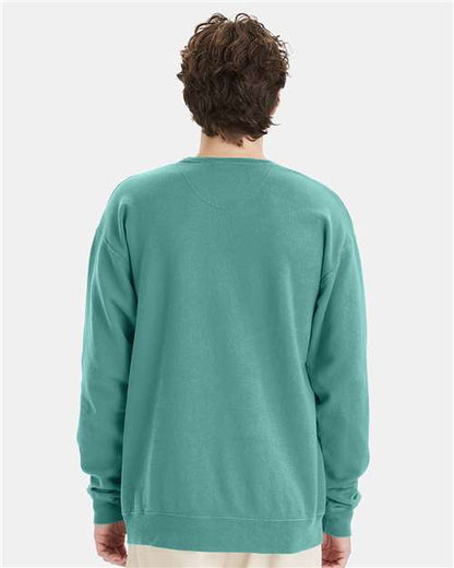 ComfortWash by Hanes Garment-Dyed Crewneck Sweatshirt GDH400 Spanish Moss