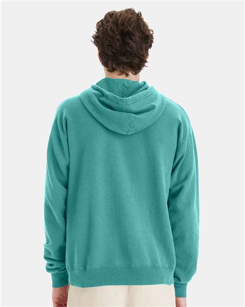 ComfortWash by Hanes Garment-Dyed Unisex Hooded Sweatshirt GDH450 Spanish Moss