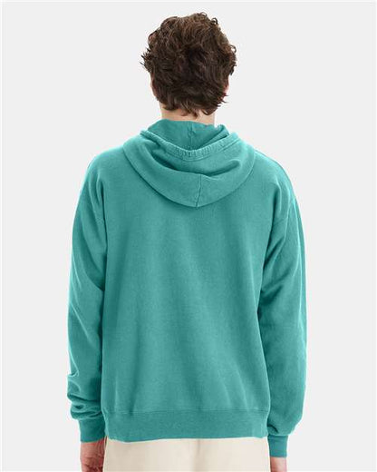 ComfortWash by Hanes Garment-Dyed Unisex Hooded Sweatshirt GDH450 Spanish Moss