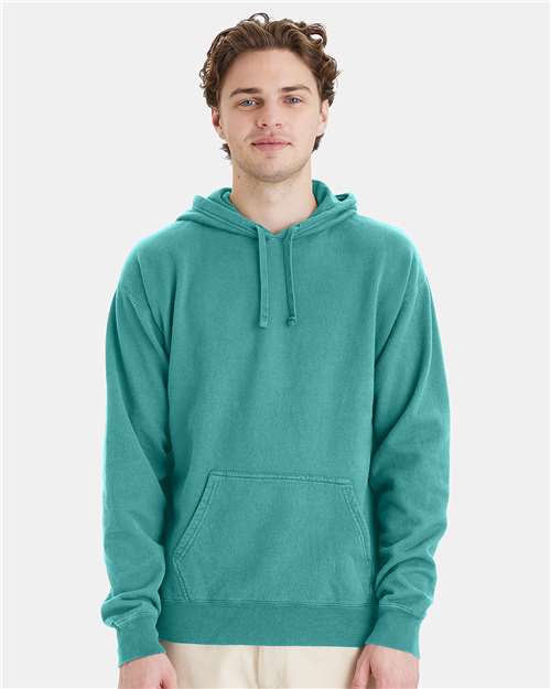 Custom Embroidered  ComfortWash by Hanes Garment-Dyed Unisex Hooded Sweatshirt GDH450 Spanish Moss