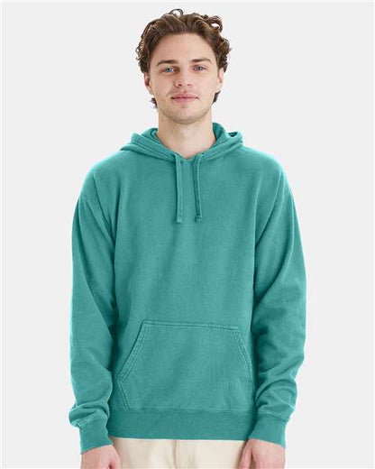 Custom Embroidered  ComfortWash by Hanes Garment-Dyed Unisex Hooded Sweatshirt GDH450 Spanish Moss
