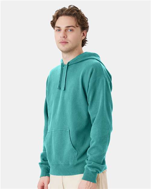 ComfortWash by Hanes Garment-Dyed Unisex Hooded Sweatshirt GDH450 Spanish Moss