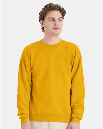 Custom Embroidered  Hanes Ecosmart® Crewneck Sweatshirt P160 Gold