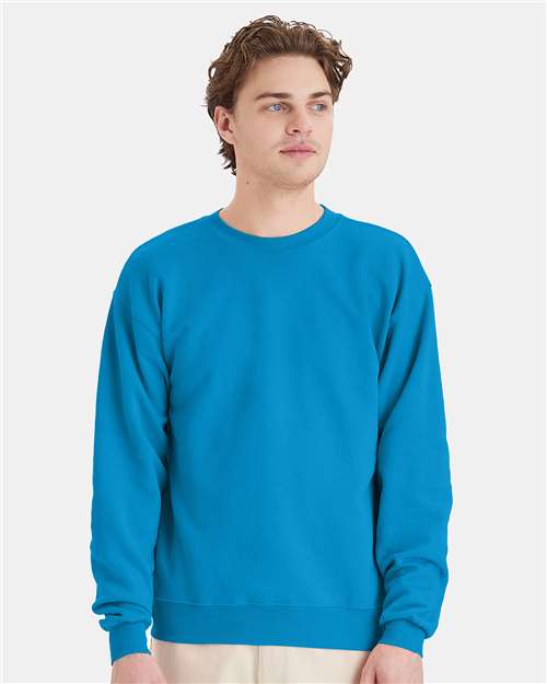 Custom Embroidered  Hanes Ecosmart® Crewneck Sweatshirt P160 Teal