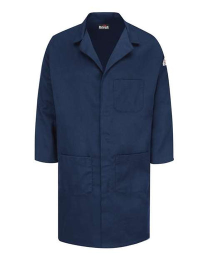 Bulwark Men's Concealed Snap Front Lab Coat - EXCEL FR ComforTouch - 6 oz. 8584
