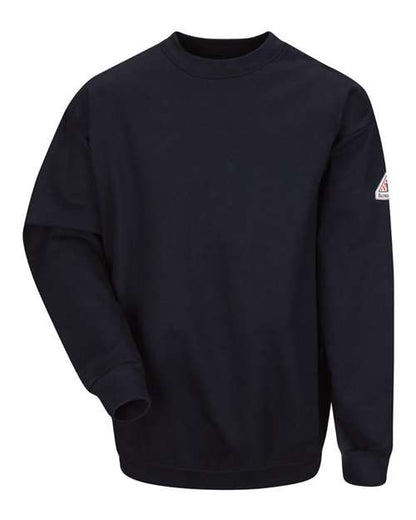 Bulwark Pullover Crewneck Sweatshirt - Cotton/Spandex Blend - Tall Sizes SEC2T