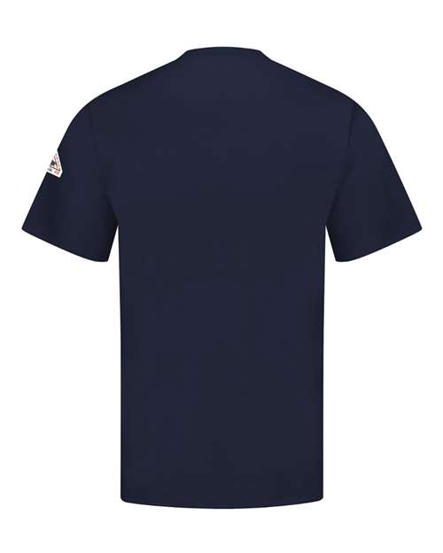 Custom EmbroideredBulwark Men's Tall Flame-Resistant Excel FR Shirt 8622 Navy