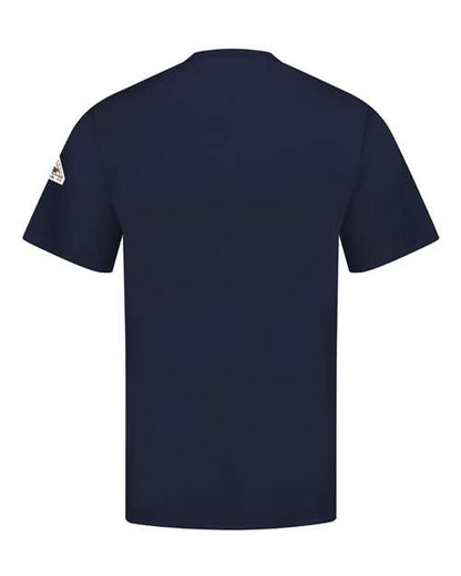 Custom EmbroideredBulwark Men's Tall Flame-Resistant Excel FR Shirt 8622 Navy