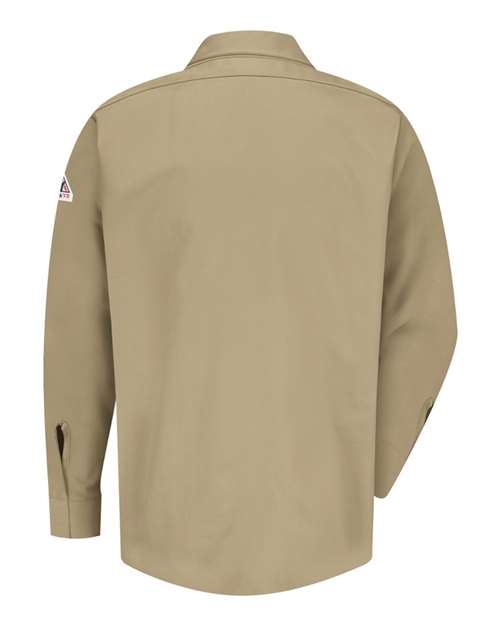 Bulwark Men's Concealed-Gripper Pocketless Work Shirt 5659