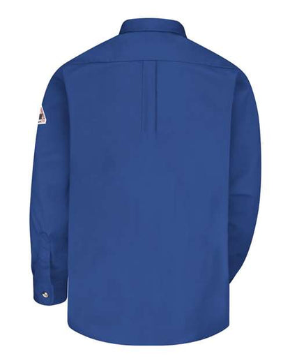 Custom EmbroideredBulwark Men's Tall Dress Uniform Shirt - Excel FR ComforTouch - 7 oz. 8624 Royal Blue