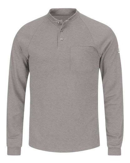 Bulwark Men's Long Sleeve Henley Shirt- CoolTouch2 8676