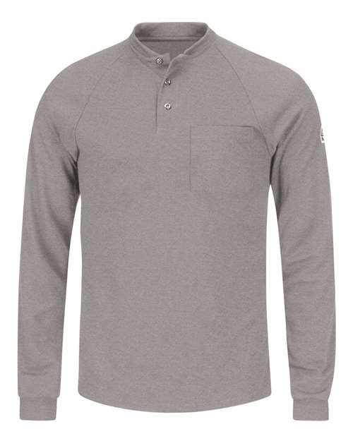Bulwark Men's Long Sleeve Henley Shirt- CoolTouch2 SML2