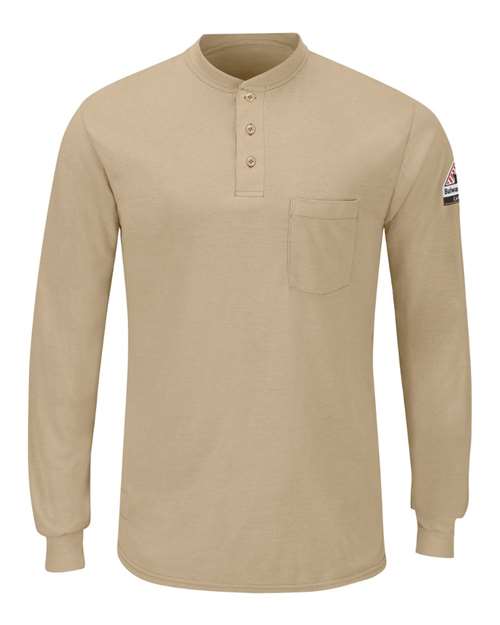 Bulwark Men's Tall Long Sleeve Henley 8683