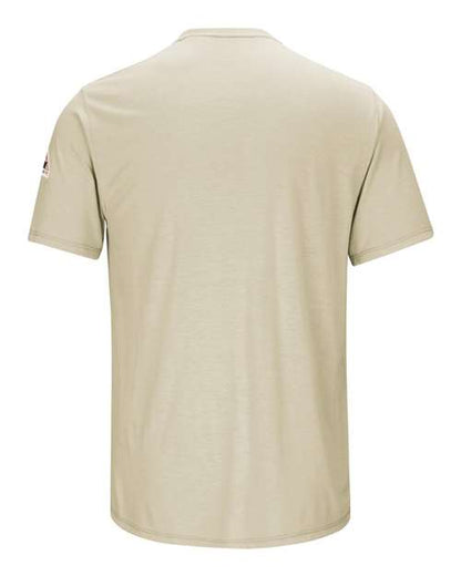 Custom EmbroideredBulwark Men's Tall FR Lightweight Pocket T-Shirt 8694 Khaki