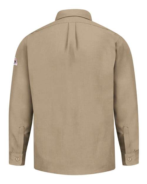 Custom EmbroideredBulwark Men's Tall Uniform Shirt Nomex IIIA 8705 Tan