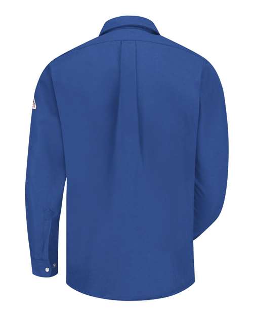 Custom EmbroideredBulwark Men's Snap-Front Uniform Shirt - Nomex IIIA - 4.5 oz. 8727 Royal Blue