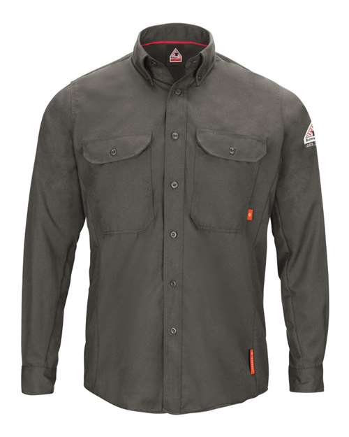 Bulwark Men's Tall iQ Series Long Sleeve Comfort Woven Lightweight Shirt QS50T