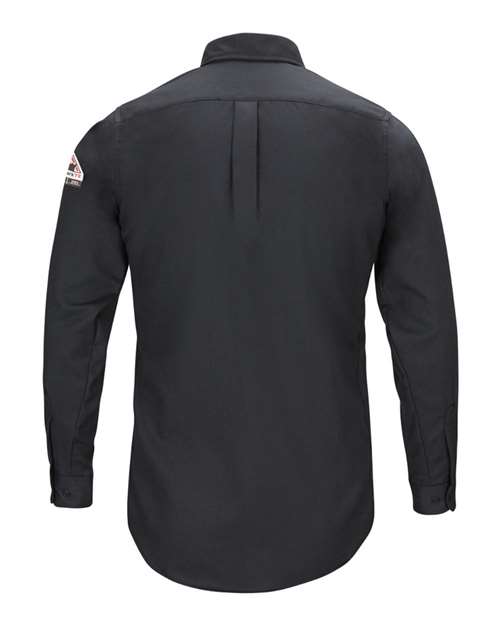 Custom EmbroideredBulwark Men's Tall iQ Series Long Sleeve Comfort Woven Lightweight Shirt 8741 Navy