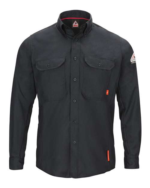 Bulwark Men's Tall iQ Series Long Sleeve Comfort Woven Lightweight Shirt QS50T