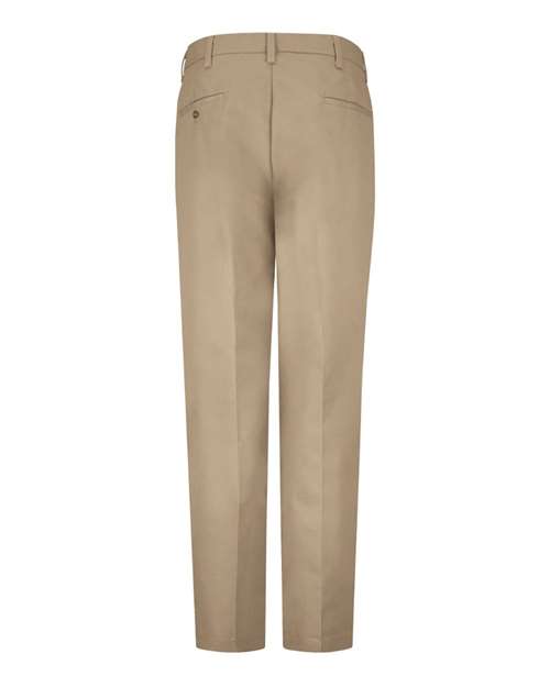 Custom Embroidered Red Kap Men's Pleated Twill Slacks PT38 Khaki - 30I