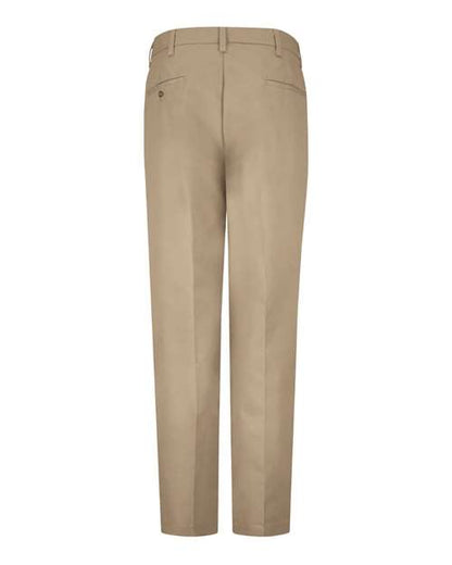 Custom Embroidered Red Kap Men's Pleated Twill Slacks PT38 Khaki - 30I