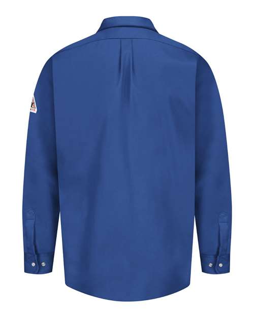 Custom EmbroideredBulwark Men's Snap-Front Uniform Shirt - EXCEL FR 8764 Royal Blue