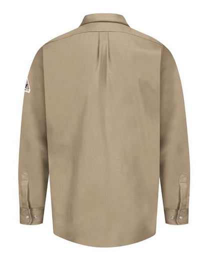Custom EmbroideredBulwark Men's Snap-Front Uniform Shirt - EXCEL FR 8764 Tan
