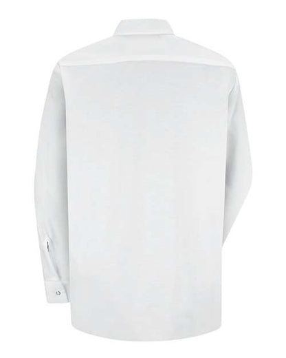 Red Kap Women's Long Sleeve Specialized Pocketless Poplin Work Shirt SP15