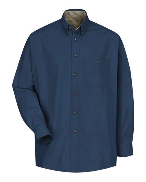 Red Kap Men's Cotton Contrast Dress Shirt 8771