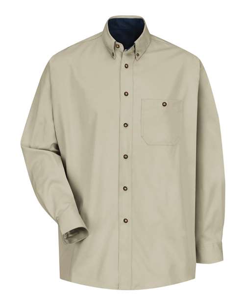 Red Kap Men's Cotton Contrast Dress Shirt 8771