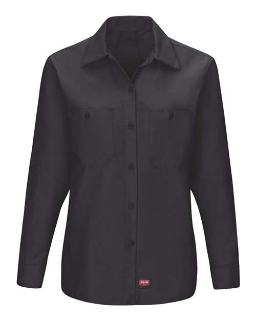 Red Kap Mimix™ Long Sleeve Work Shirt - Tall Sizes SX10T Custom Embroidered Business Logo