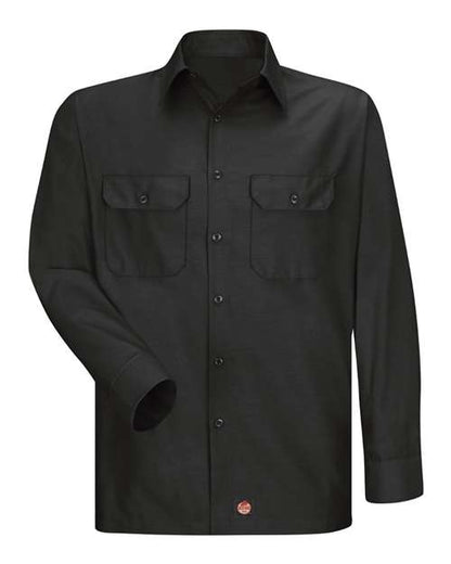 Red Kap Ripstop Long Sleeve Shirt SY50 Custom Embroidered Business Logo