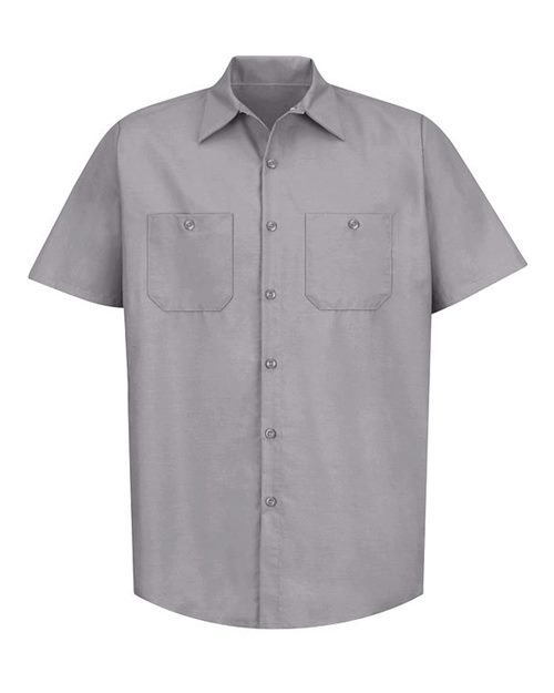 Red Kap Men's Tall Industrial Short Sleeve Work Shirt SP24T
