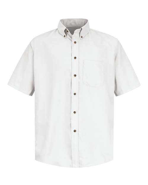 Red Kap Men's Tall Poplin Short Sleeve Dress Shirt SP80T