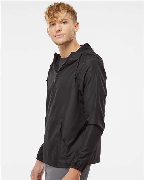 Independent Trading Co. Lightweight Quarter-Zip Windbreaker Pullover Jacket EXP54LWP Custom Embroidered Business Logo